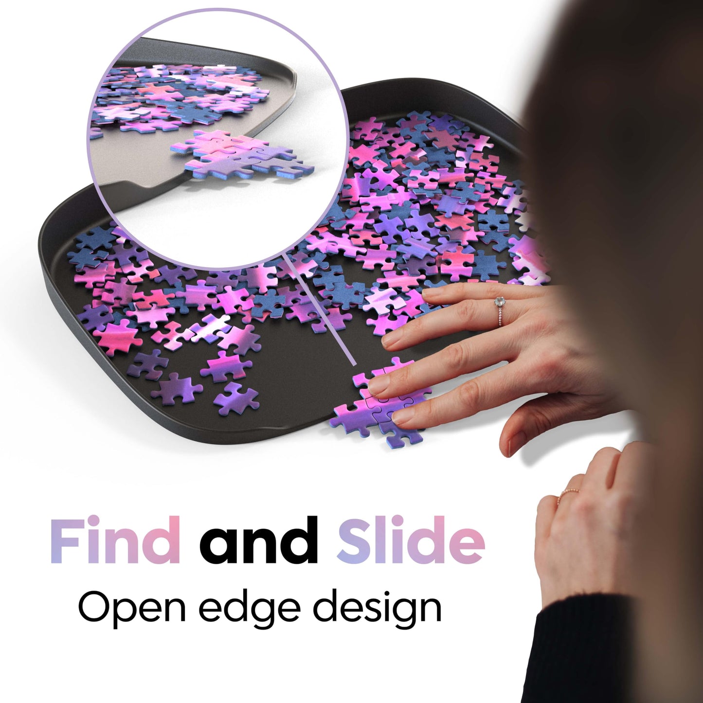 Bandejas apilables para puzzles – Piezas bajo control