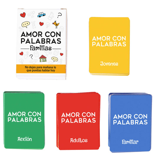 Amor con palabras (Familia) – El juego para familias que se quieren más
