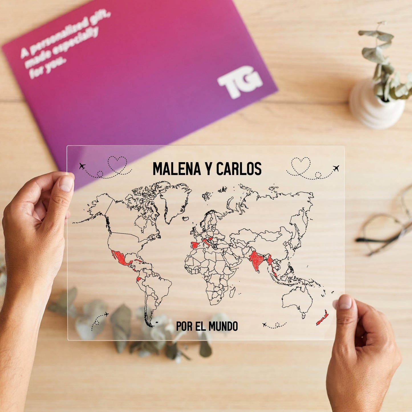 Mapa viajero personalizado – Marca tu historia país a país