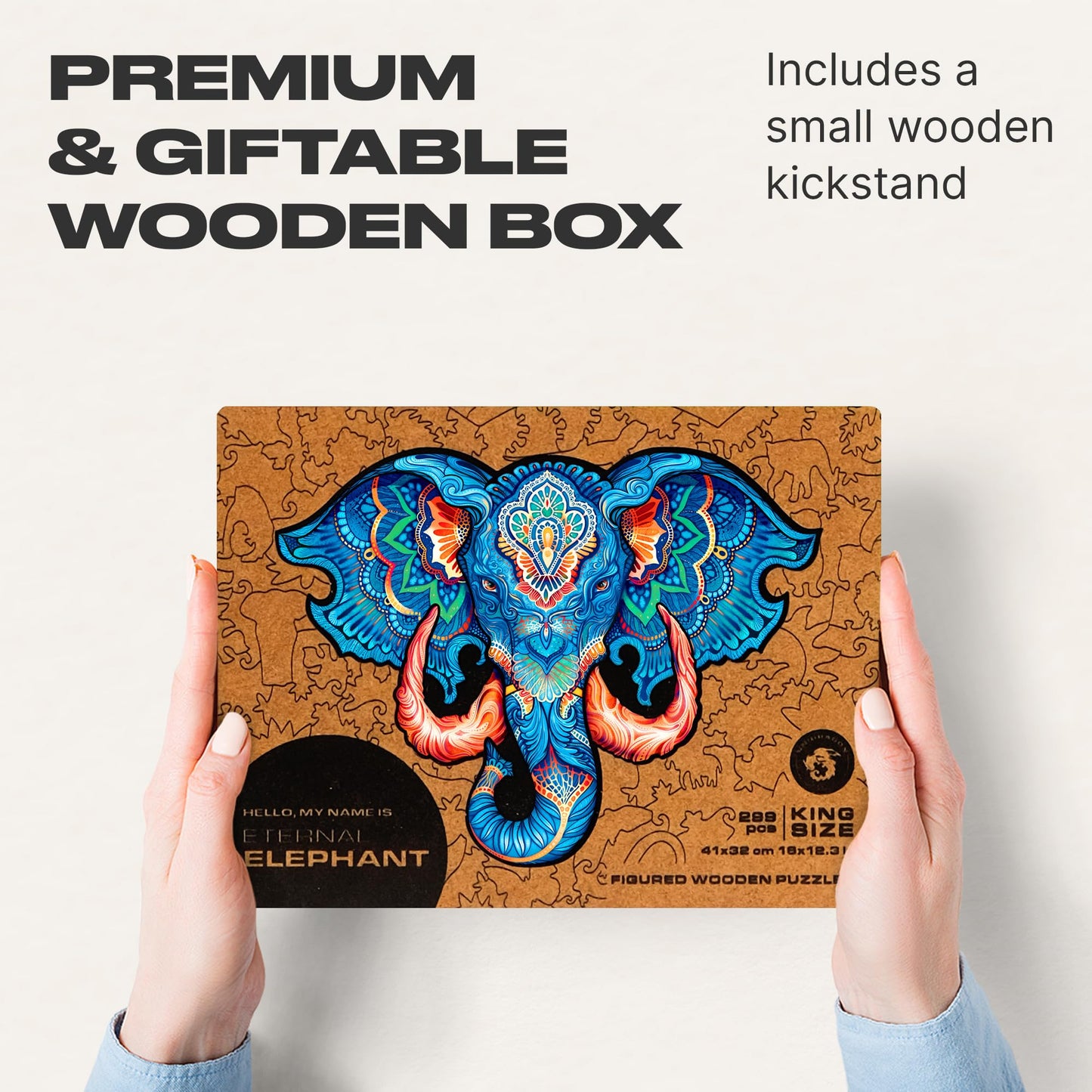 Puzzle de madera elefante – Arte salvaje en cada pieza