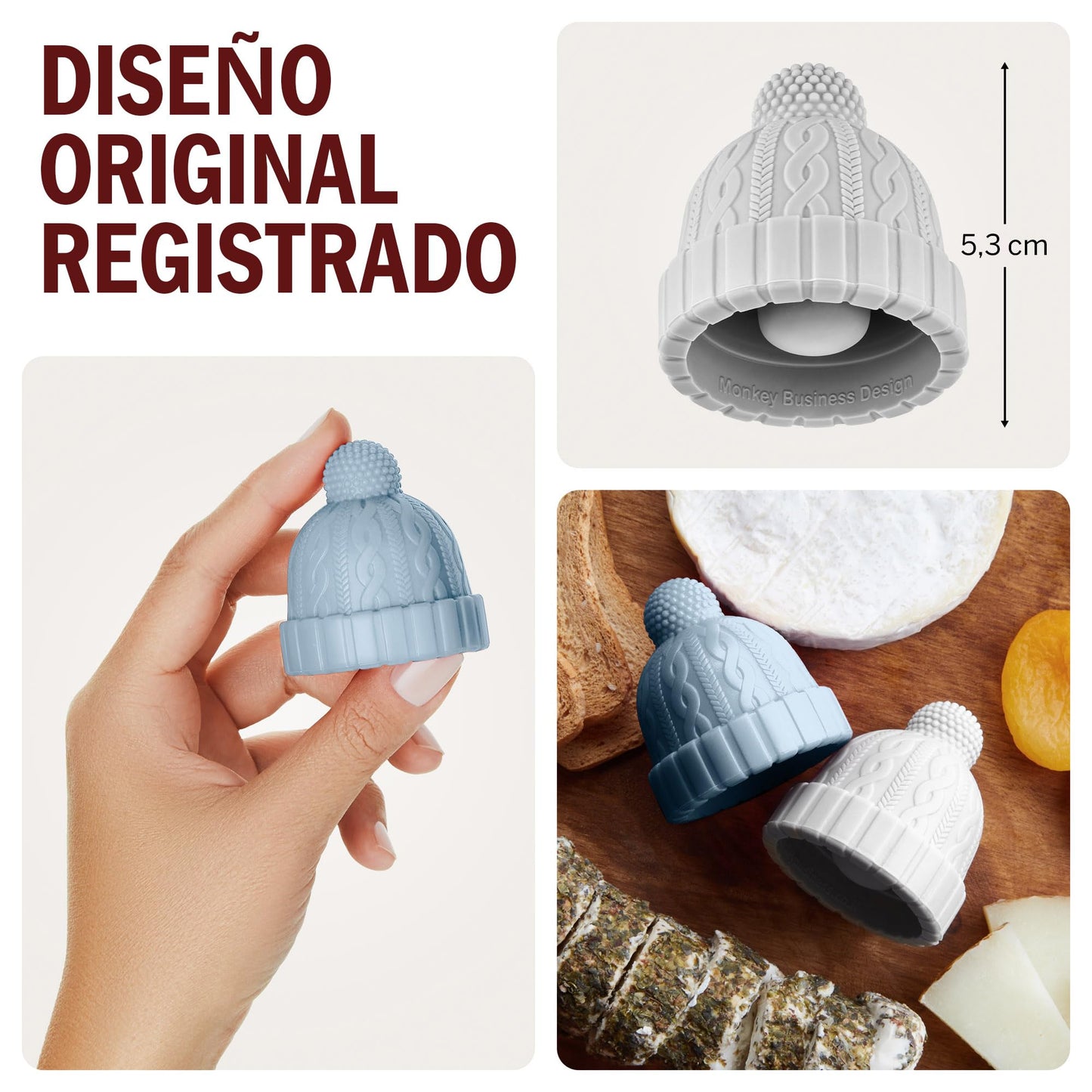 Tapón con gorrito – Tu vino abrigado y feliz