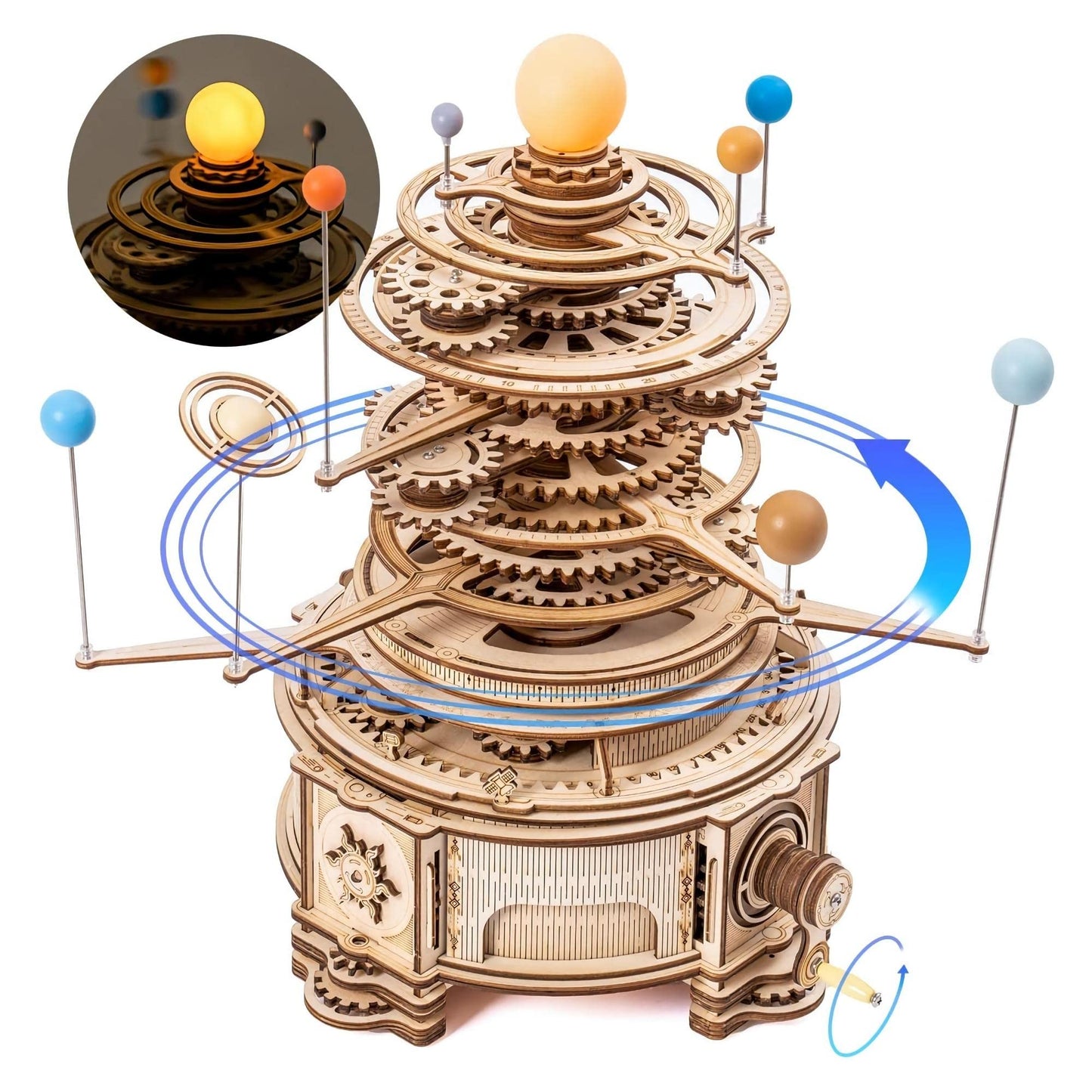Maqueta Sistema solar – Puzzle mecánico con movimiento planetario