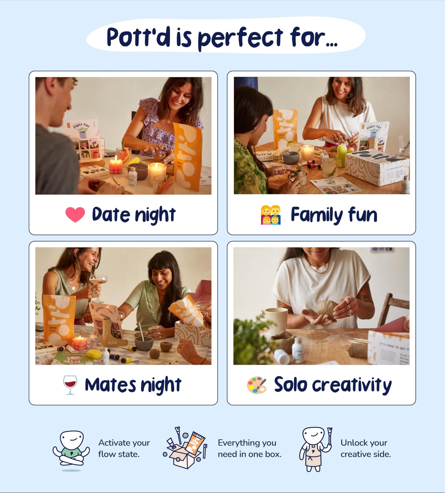 Kit Pott’d – Crea con arcilla sin horno en casa