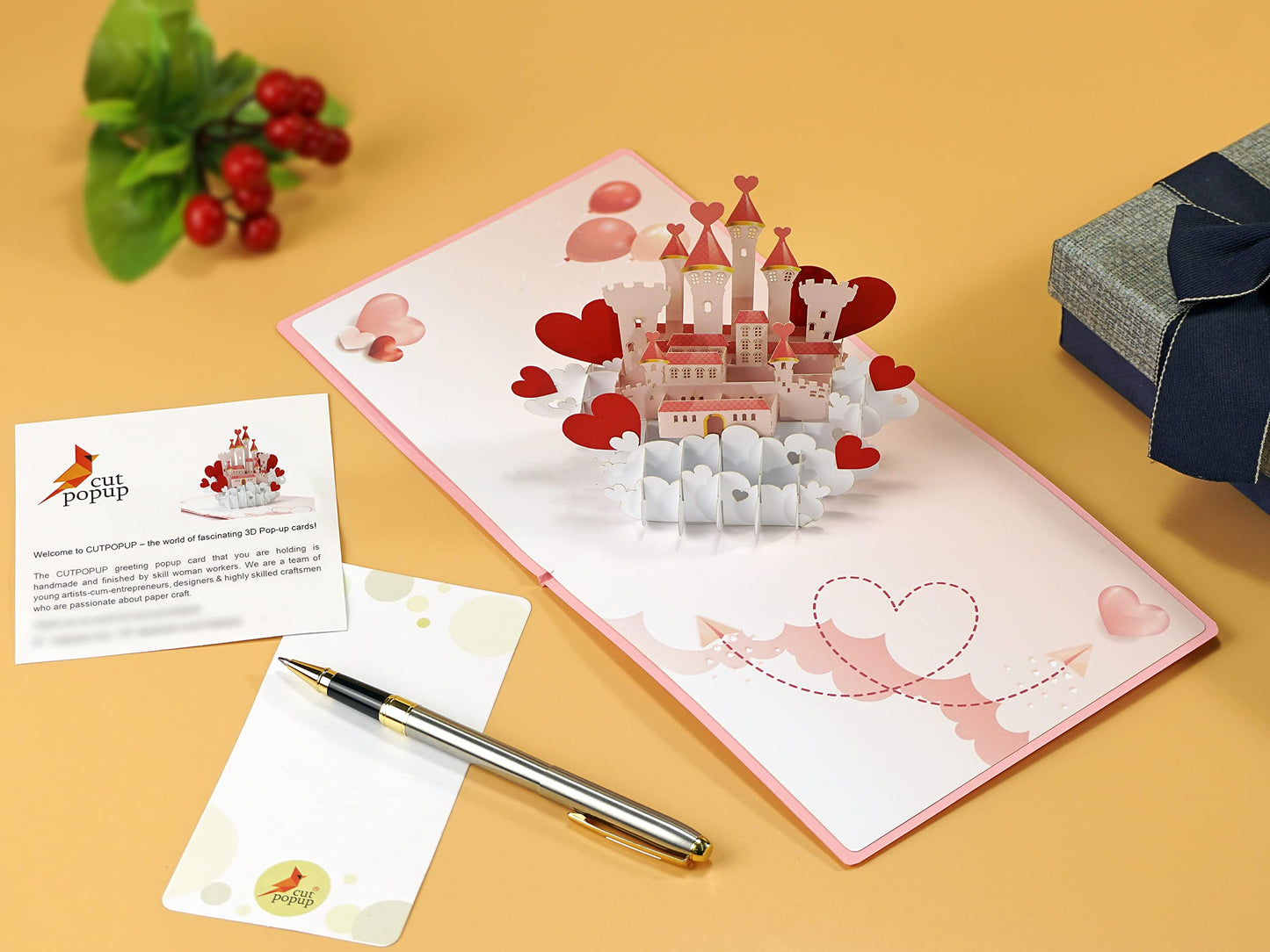 Tarjeta palacio del amor 3D – Un cuento que empezó contigo