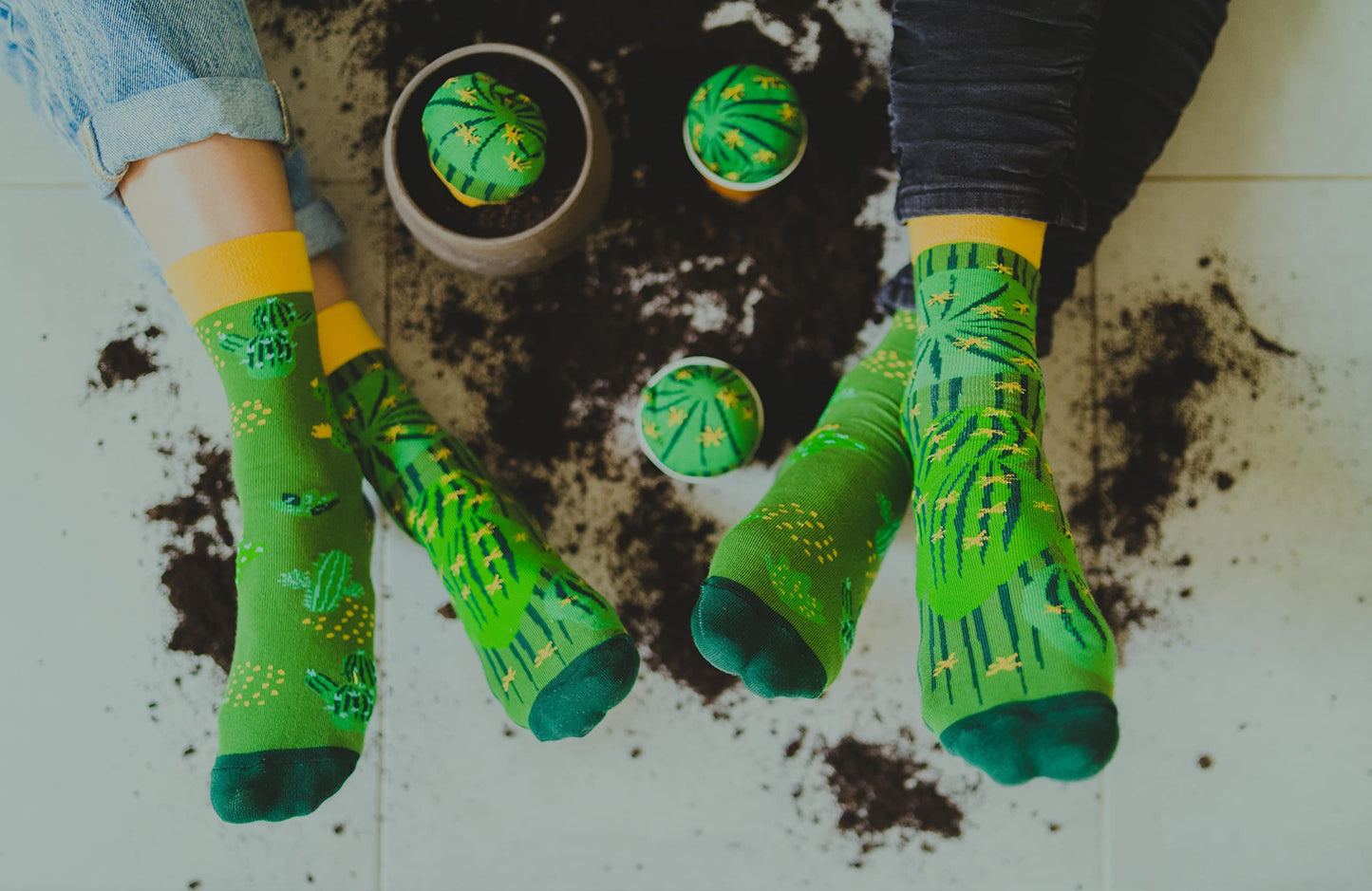 Calcetines “Cactus en la jarra” – Planta estilo en tus pies (sin pincharte)