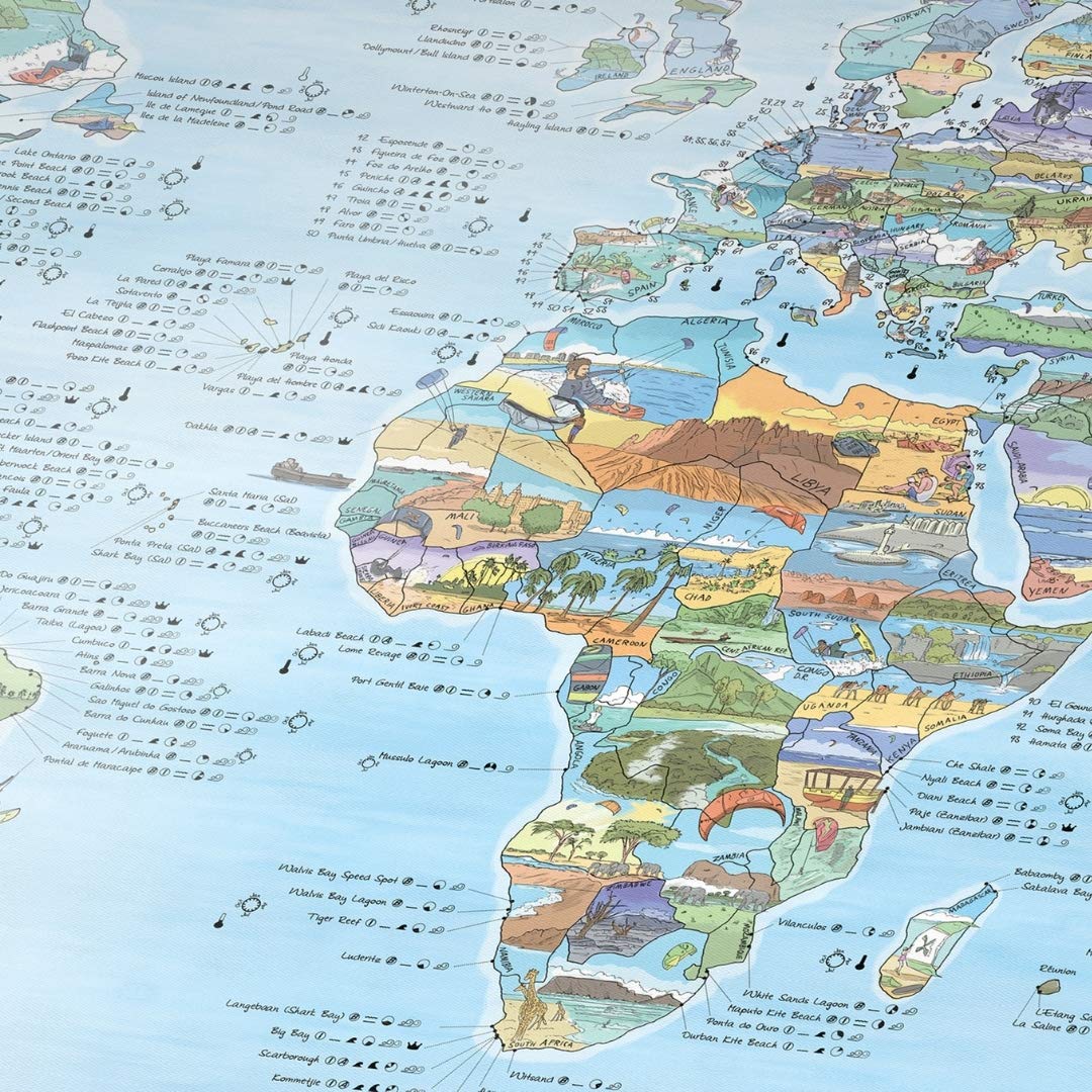 Mapa kitesurf – Todos los spots para surfear el viento