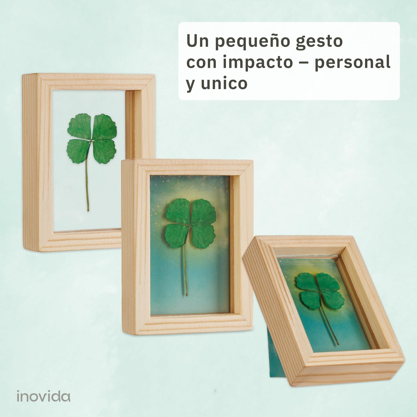Trébol prensado “Lucky Charm” – El detalle que trae fortuna