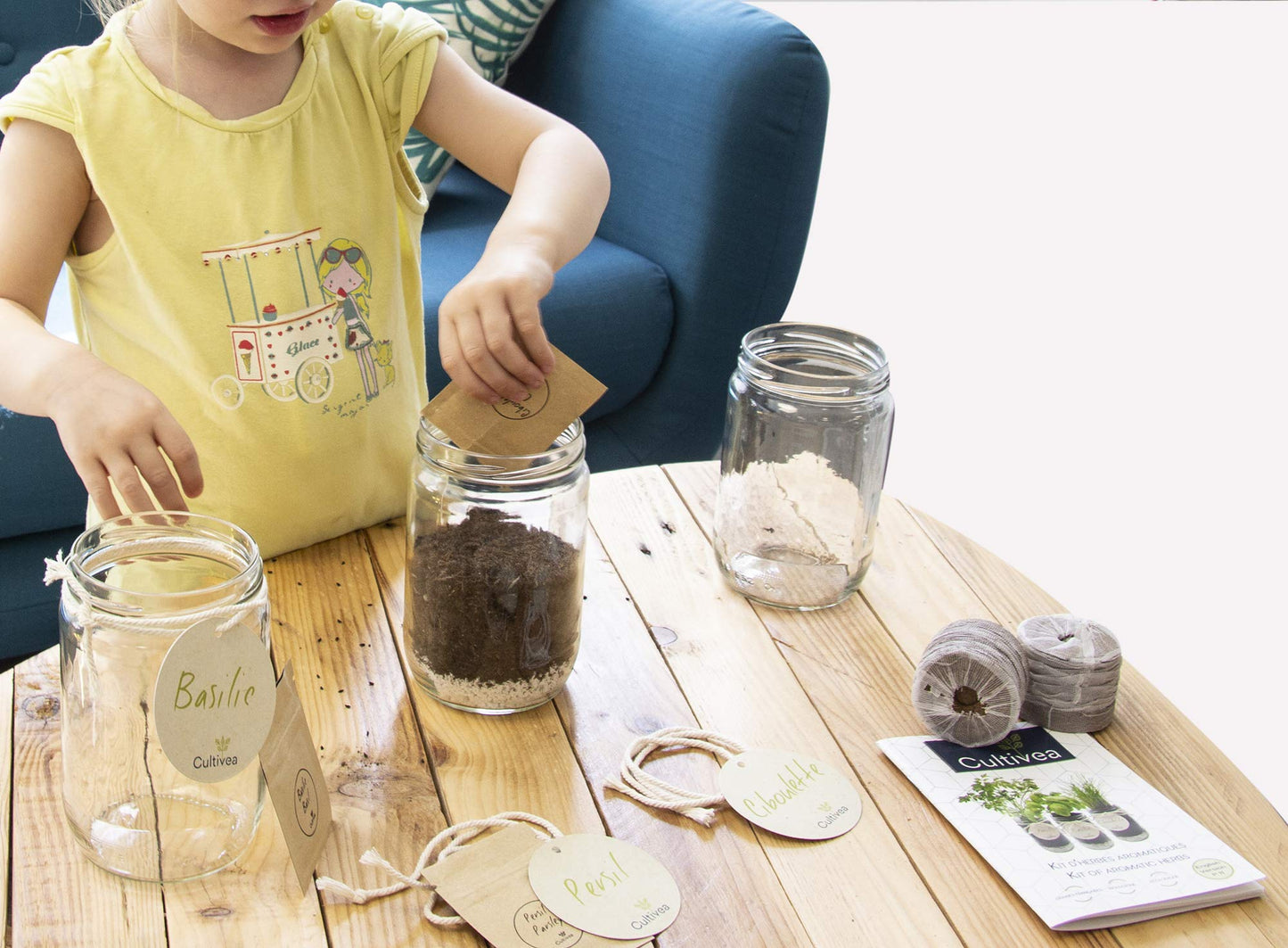 Kit completo de hierbas Cultivea – Crea tu huerto urbano ecológico en casa