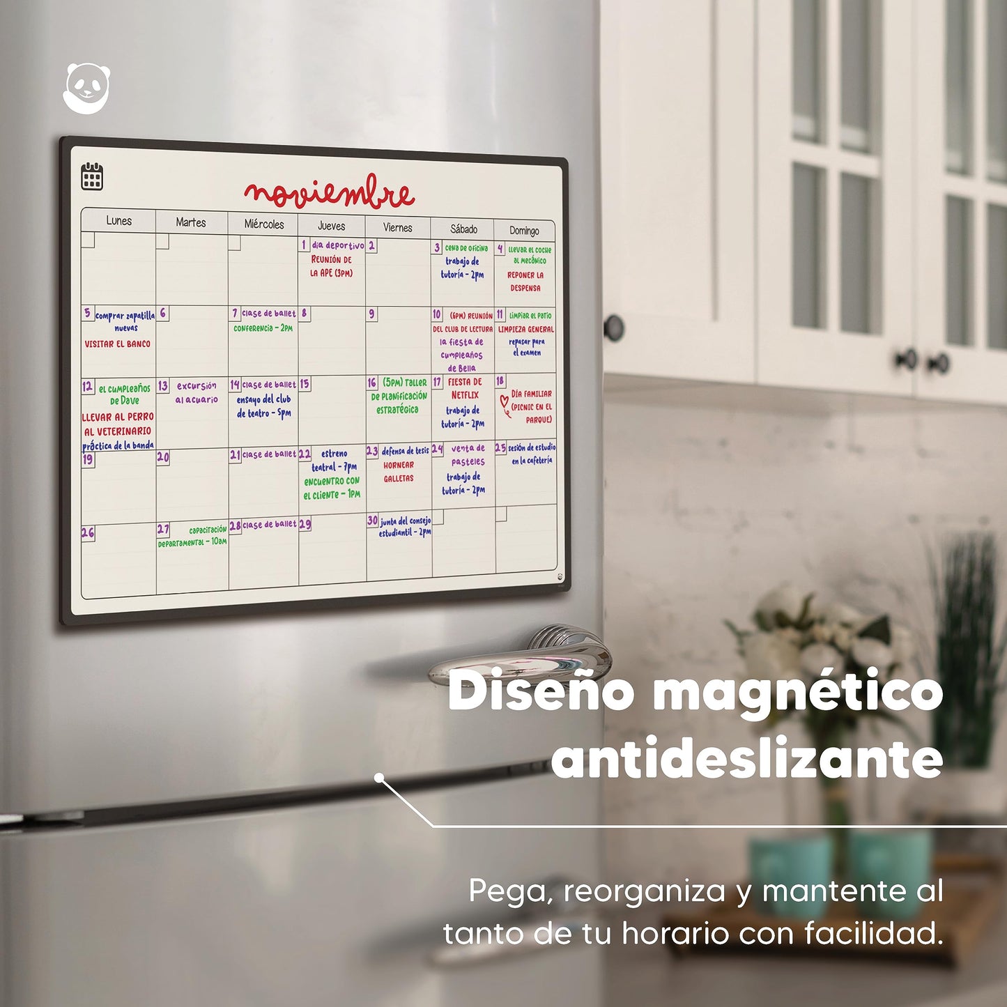 Calendario magnético – Fechas claras, cabeza ordenada