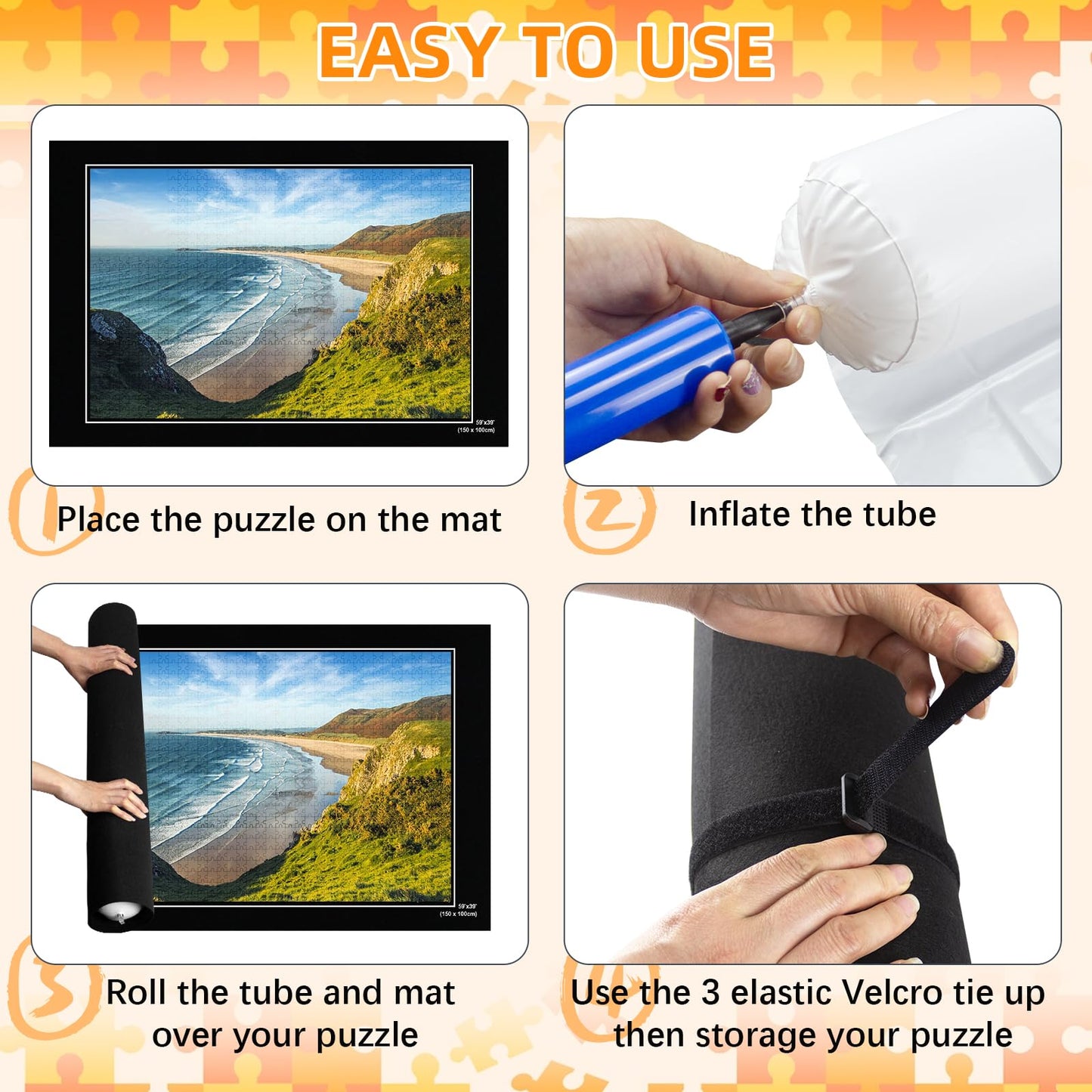 Tapete para puzzles – Enróllalo sin desmontar tus obras
