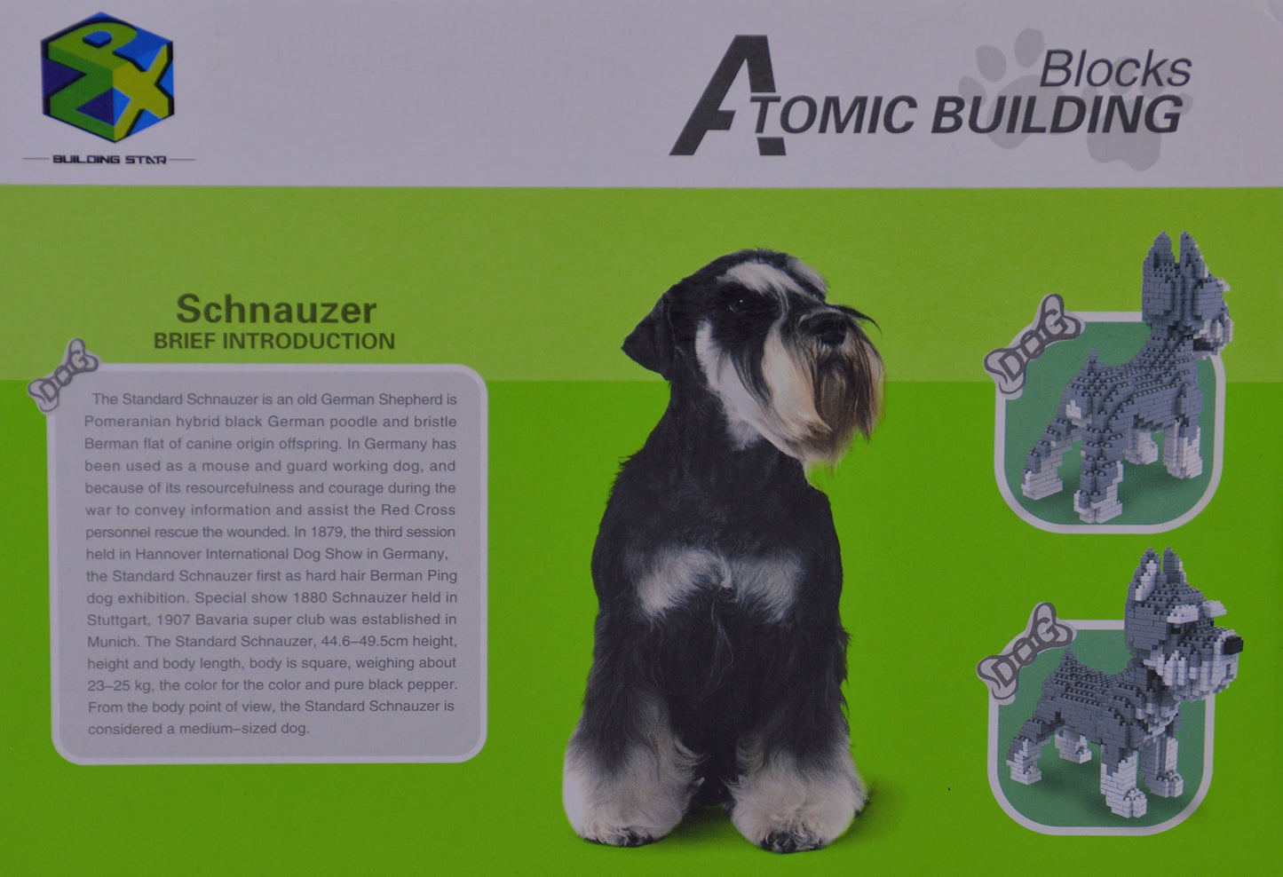 Schnauzer de bloques – Construye tu propio perro miniatura