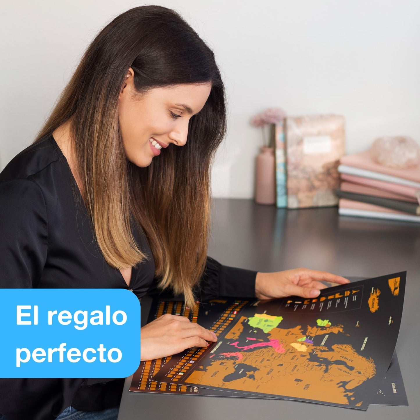 Mapa mundi de rascar – Explora, descubre y despega