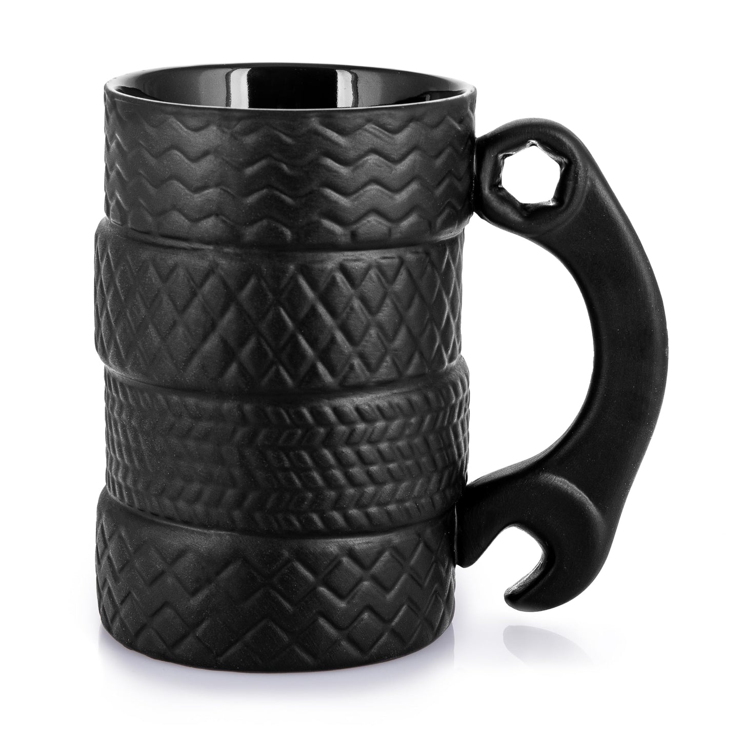 Taza neumático 3D con cuchara – Arranca el día a toda velocidad