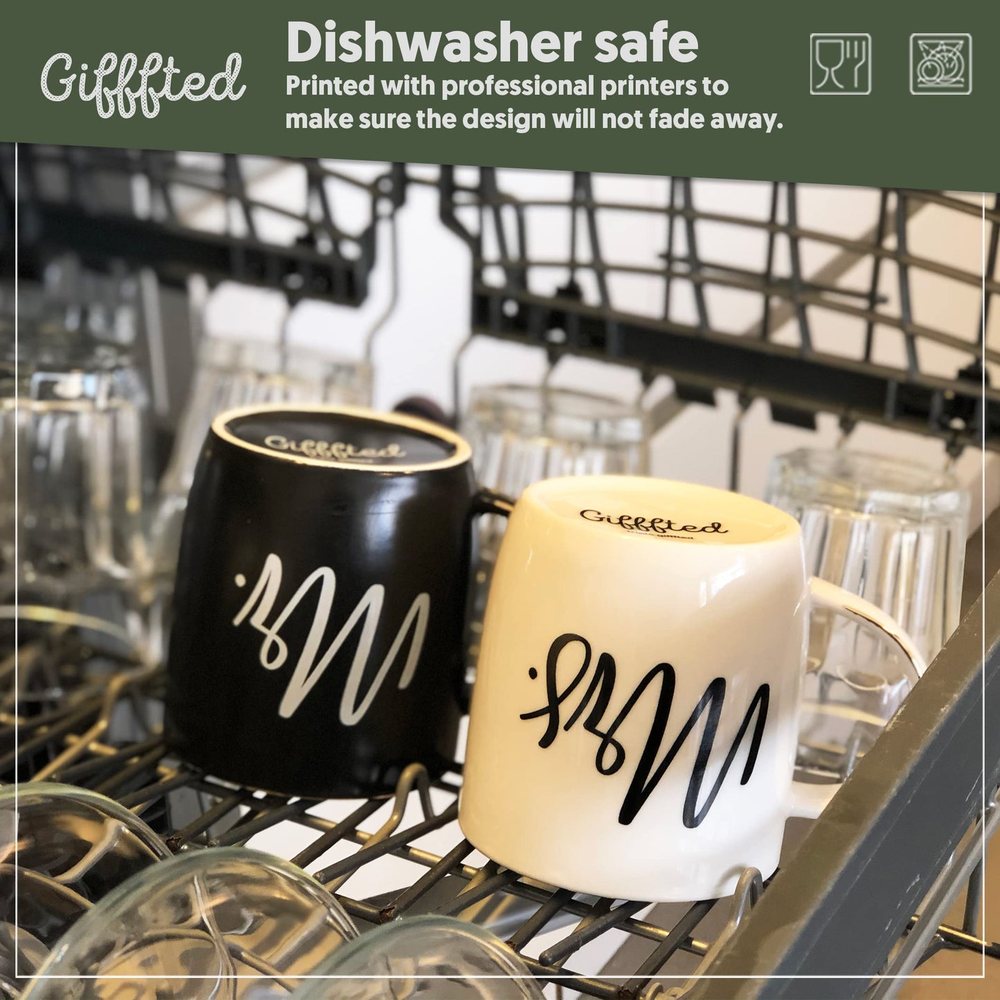 Set Mr. & Mrs. – Amor con mensaje para la cocina