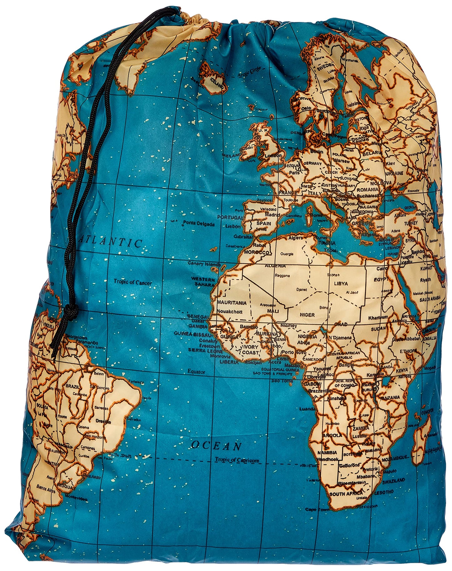 Bolsa con mapa – Viajes, lona y ganas de aventura