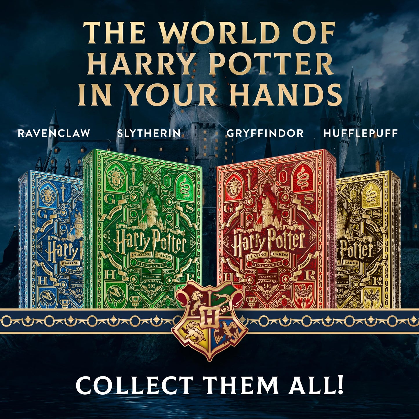 Baraja premium Harry Potter – Juego de cartas con hechizo