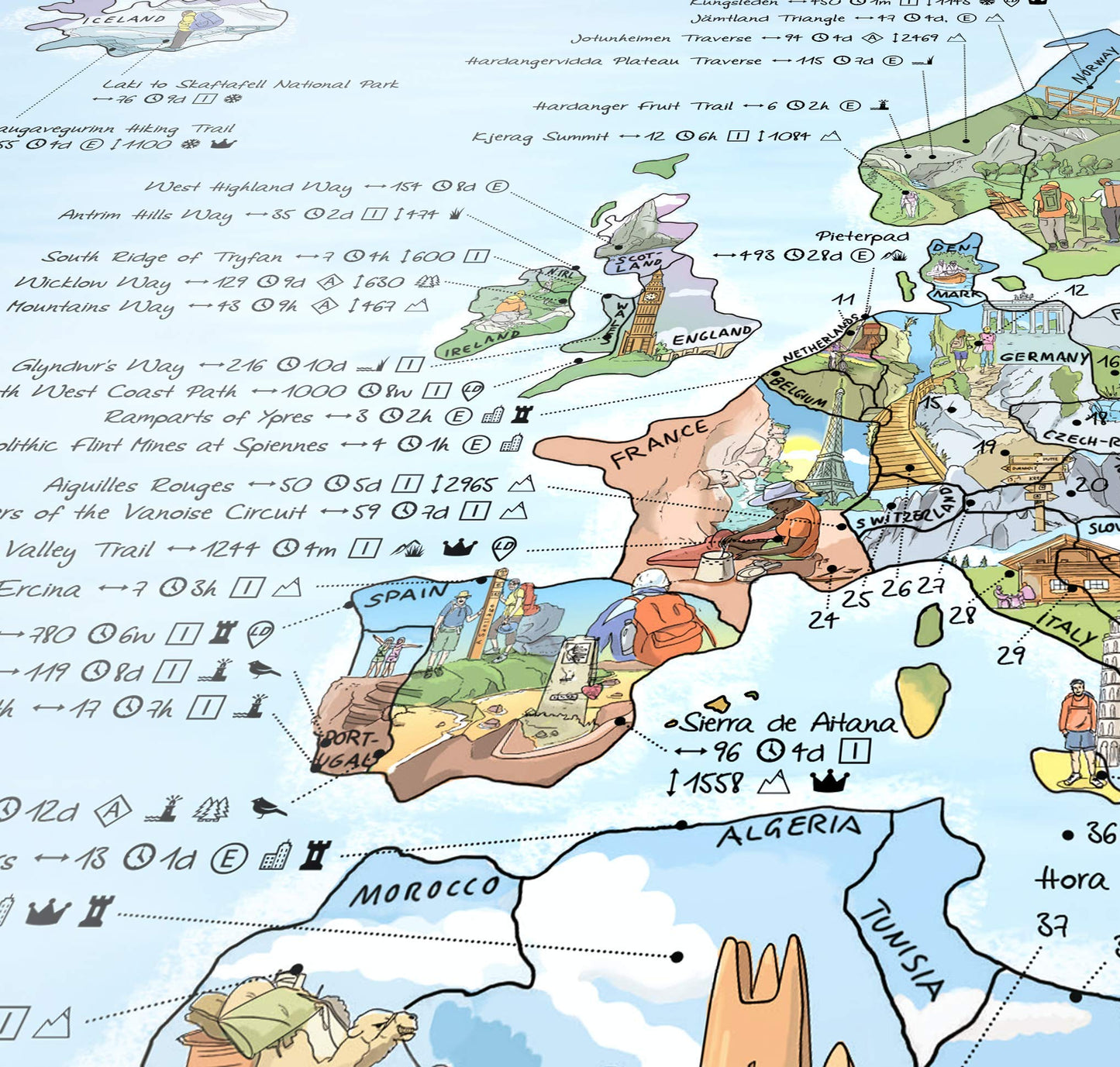 Mapa de senderismo – Rutas que inspiran aventuras