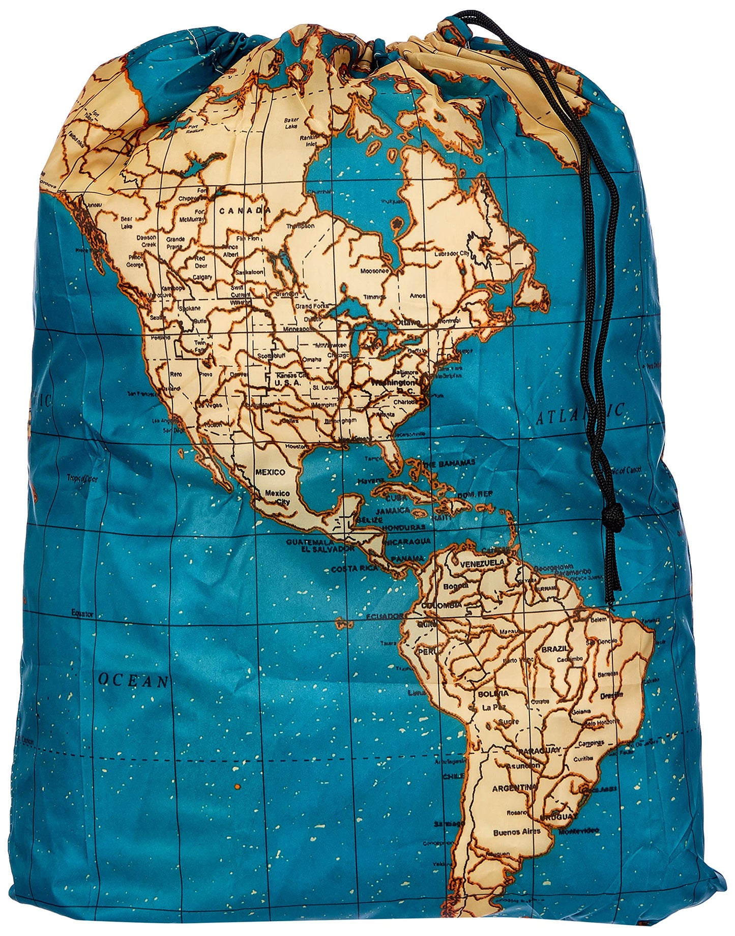 Bolsa con mapa – Viajes, lona y ganas de aventura