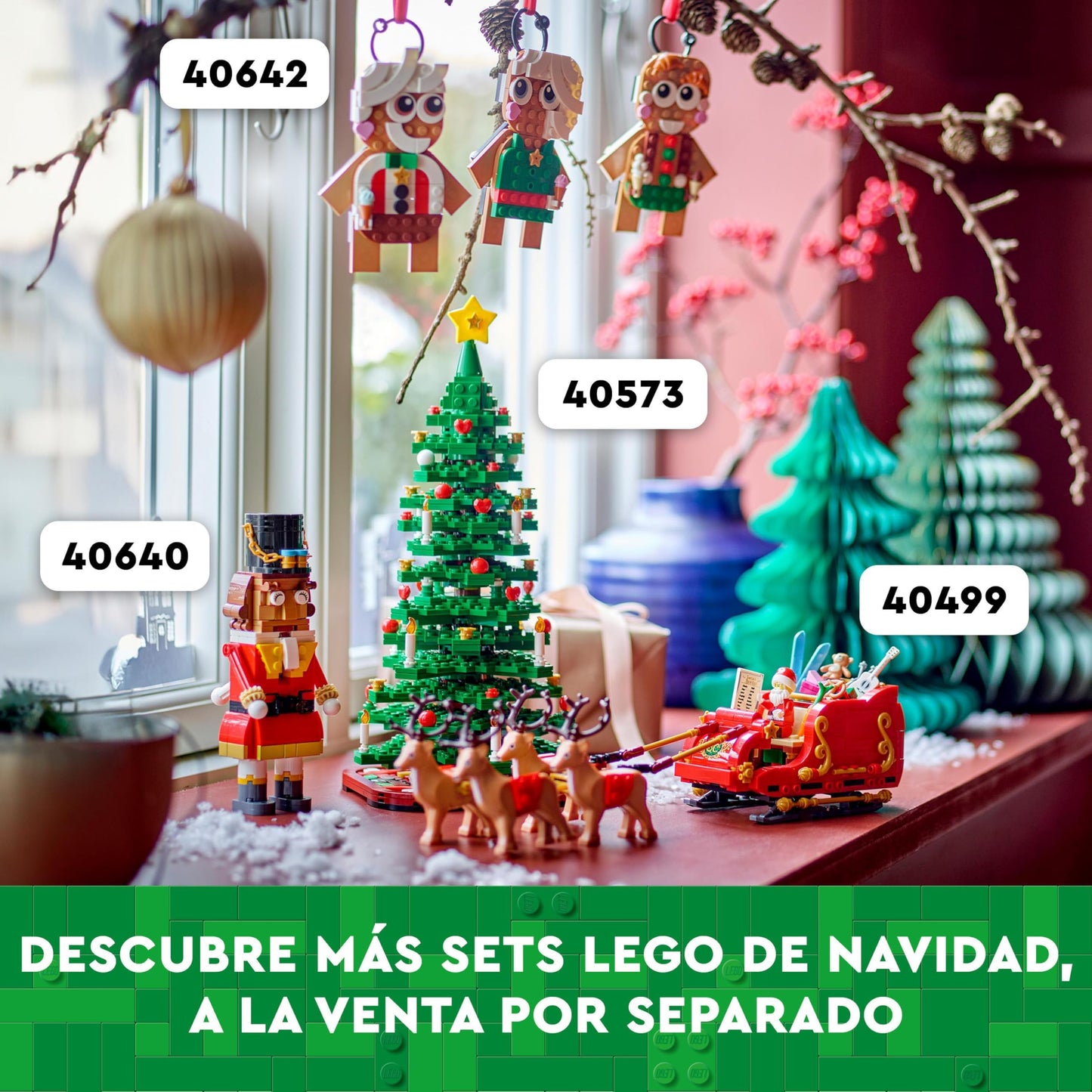 Trineo de Papá Noel LEGO – Regalos, renos y magia lista para montar