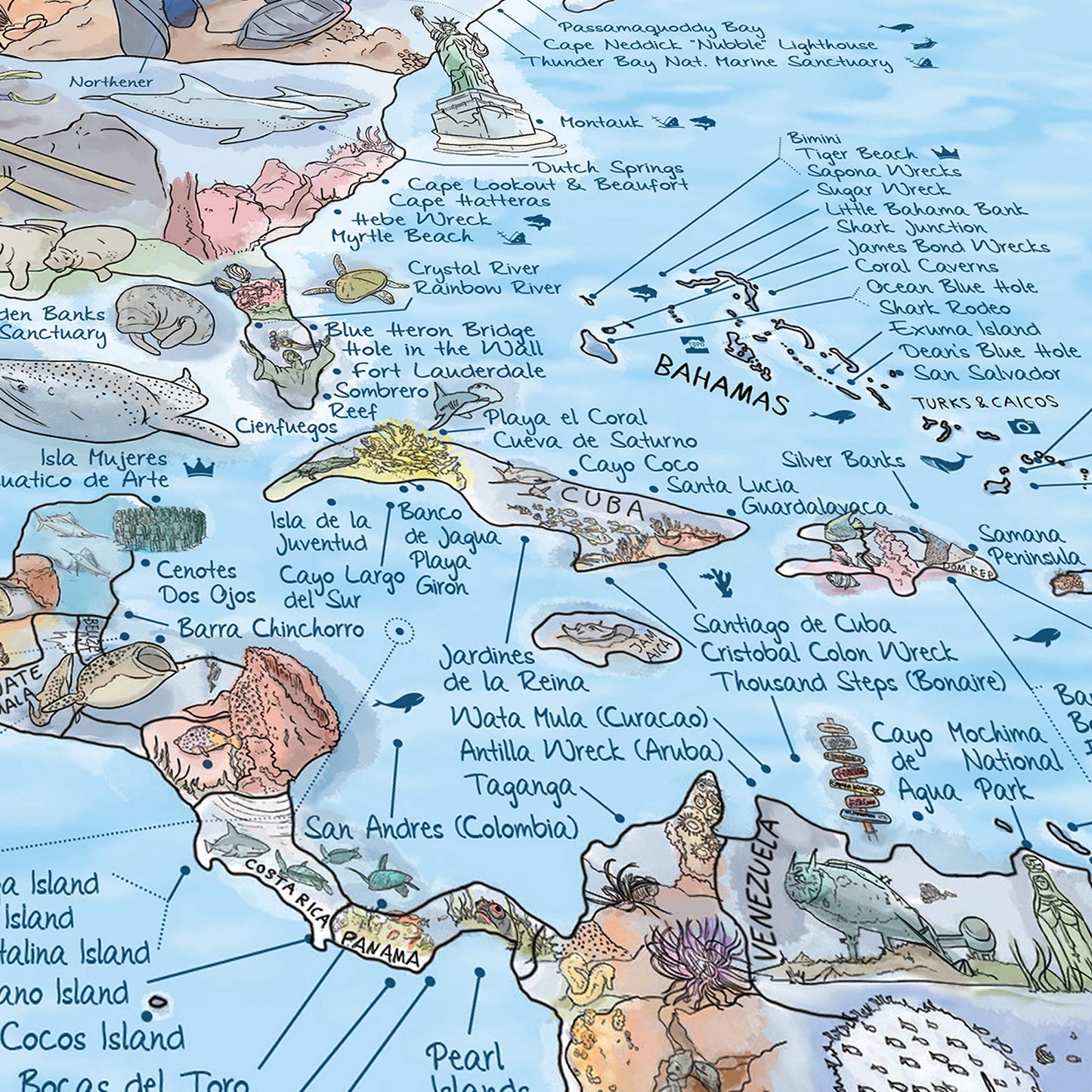 Mapa para buceadores – Explora el mundo bajo el agua
