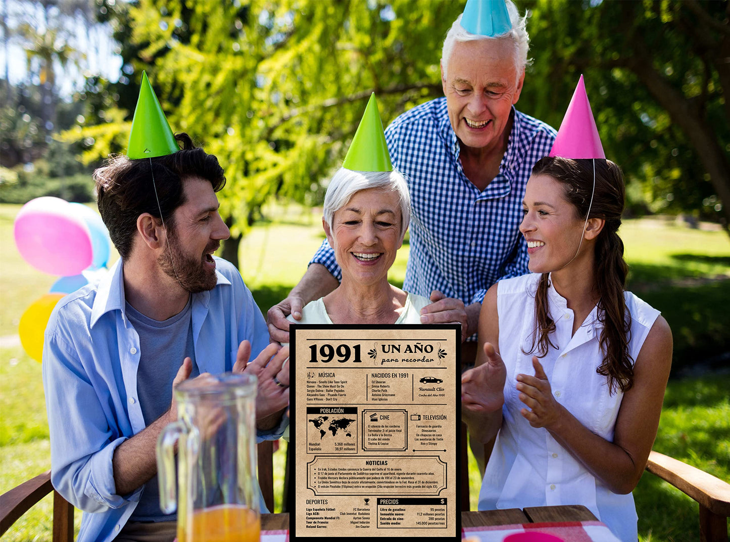 Póster Año Retro – Tu año favorito contado en curiosidades