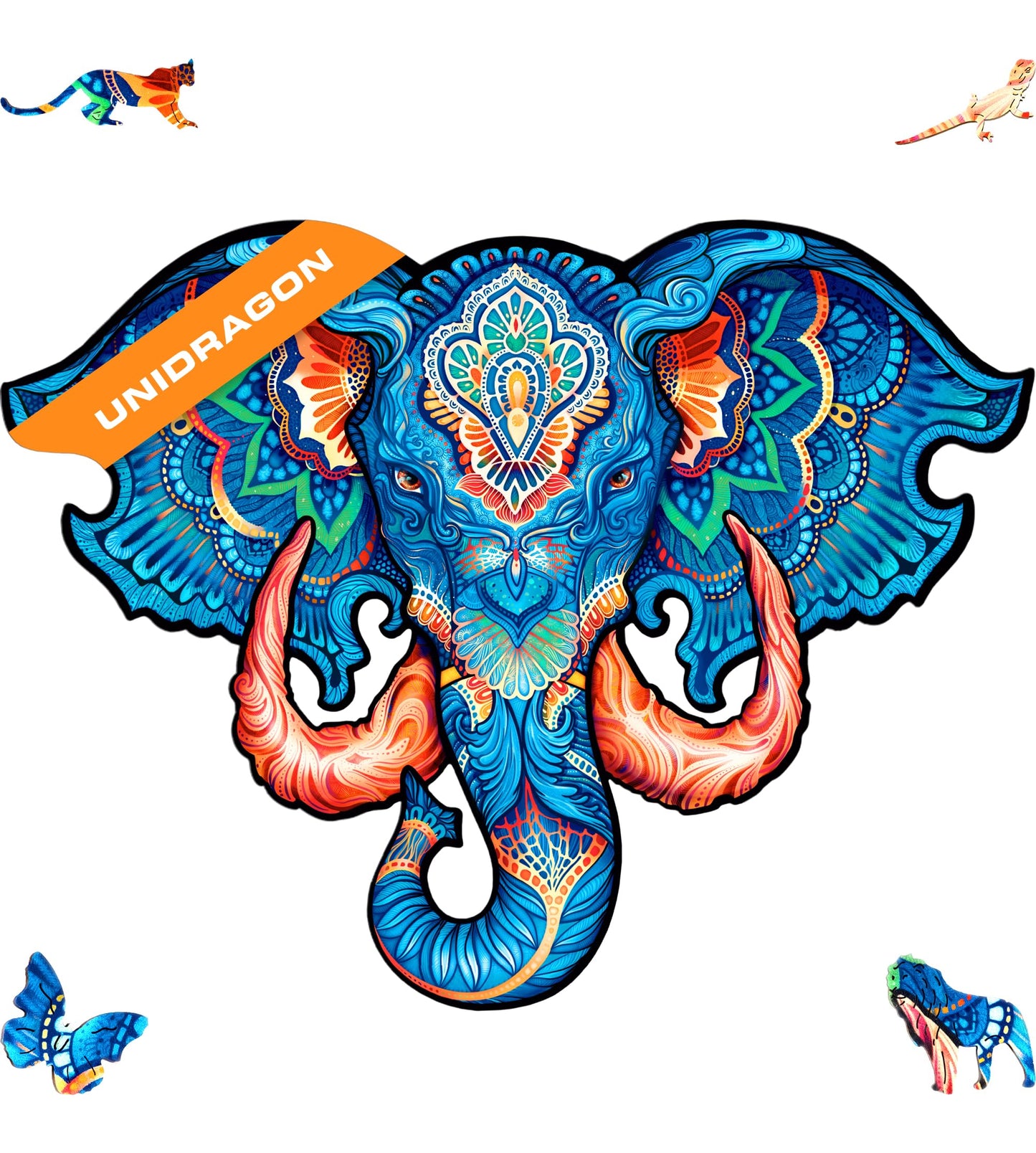 Puzzle de madera elefante – Arte salvaje en cada pieza