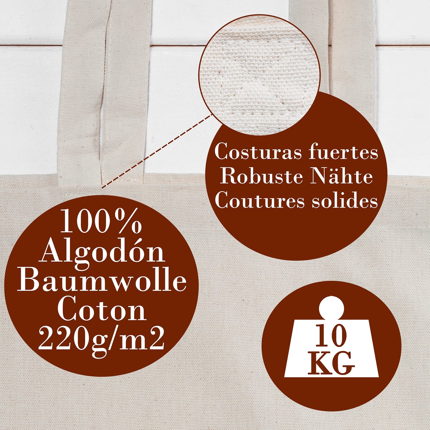 Minimal chic – Bolsa con ilustración y mucho rollo