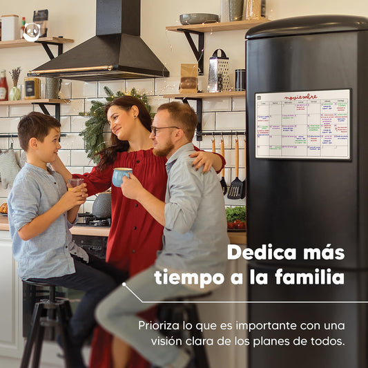 Calendario magnético – Fechas claras, cabeza ordenada
