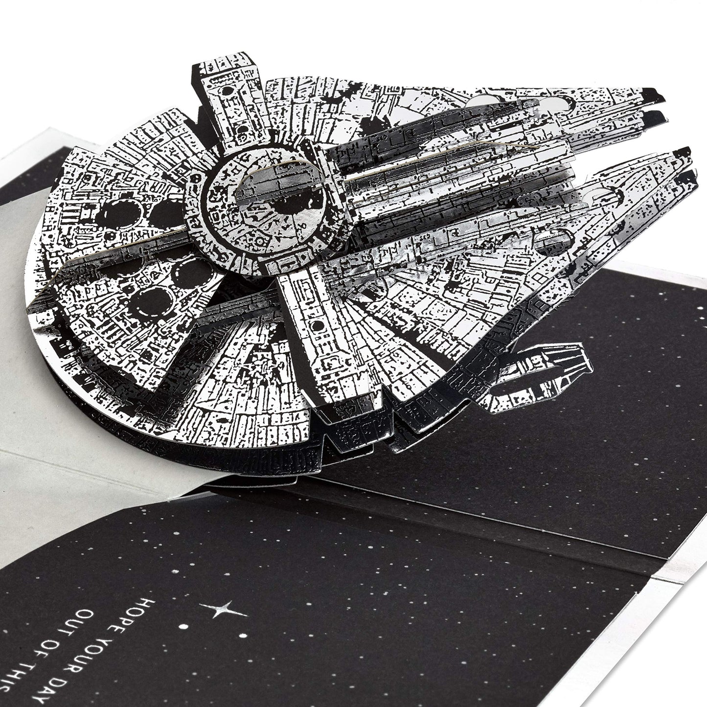 Tarjeta 3D Star Wars – Que la fuerza te celebre