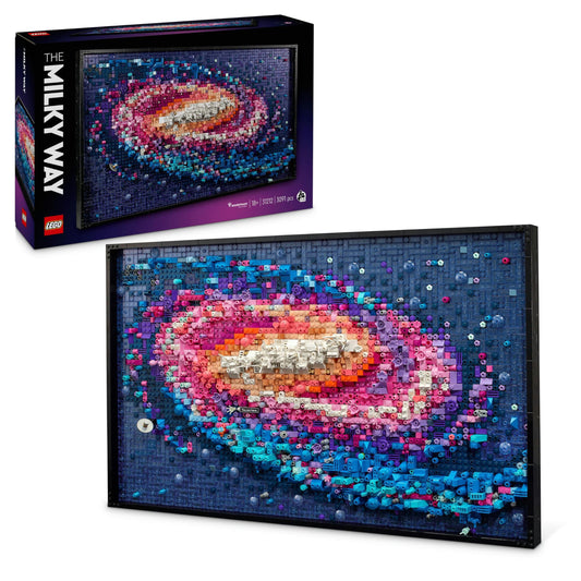 LEGO Galaxia Vía Láctea – Una obra de arte que brilla en tu pared
