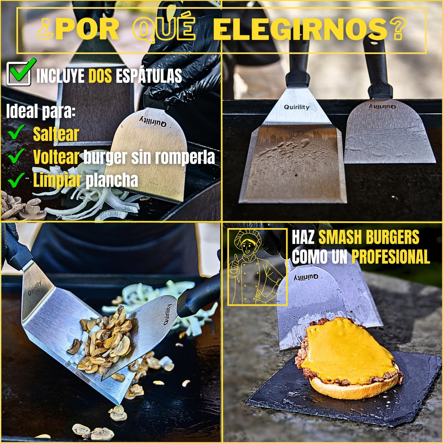 Smash it– Kit profesional para hamburguesas perfectas