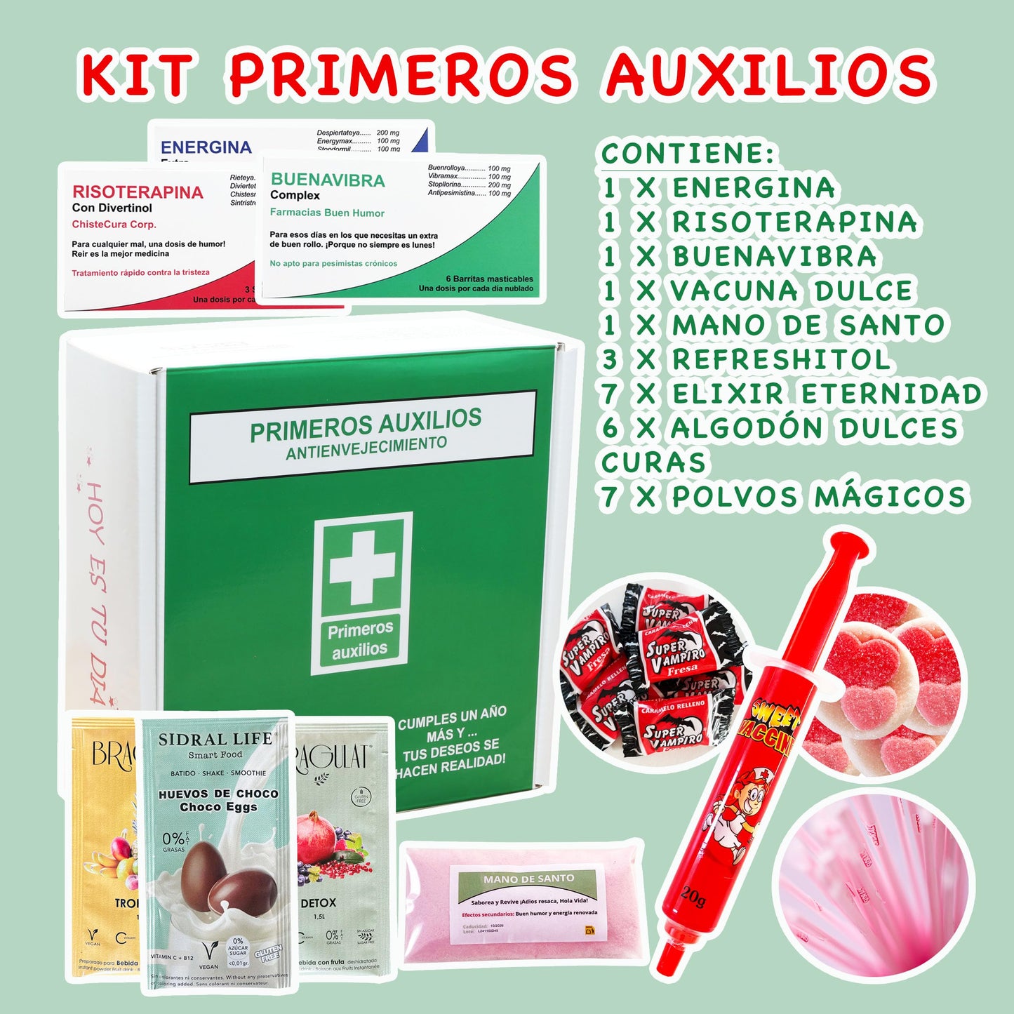 Botiquín antienvejecimiento de chuches – El kit que receta risas y azúcar