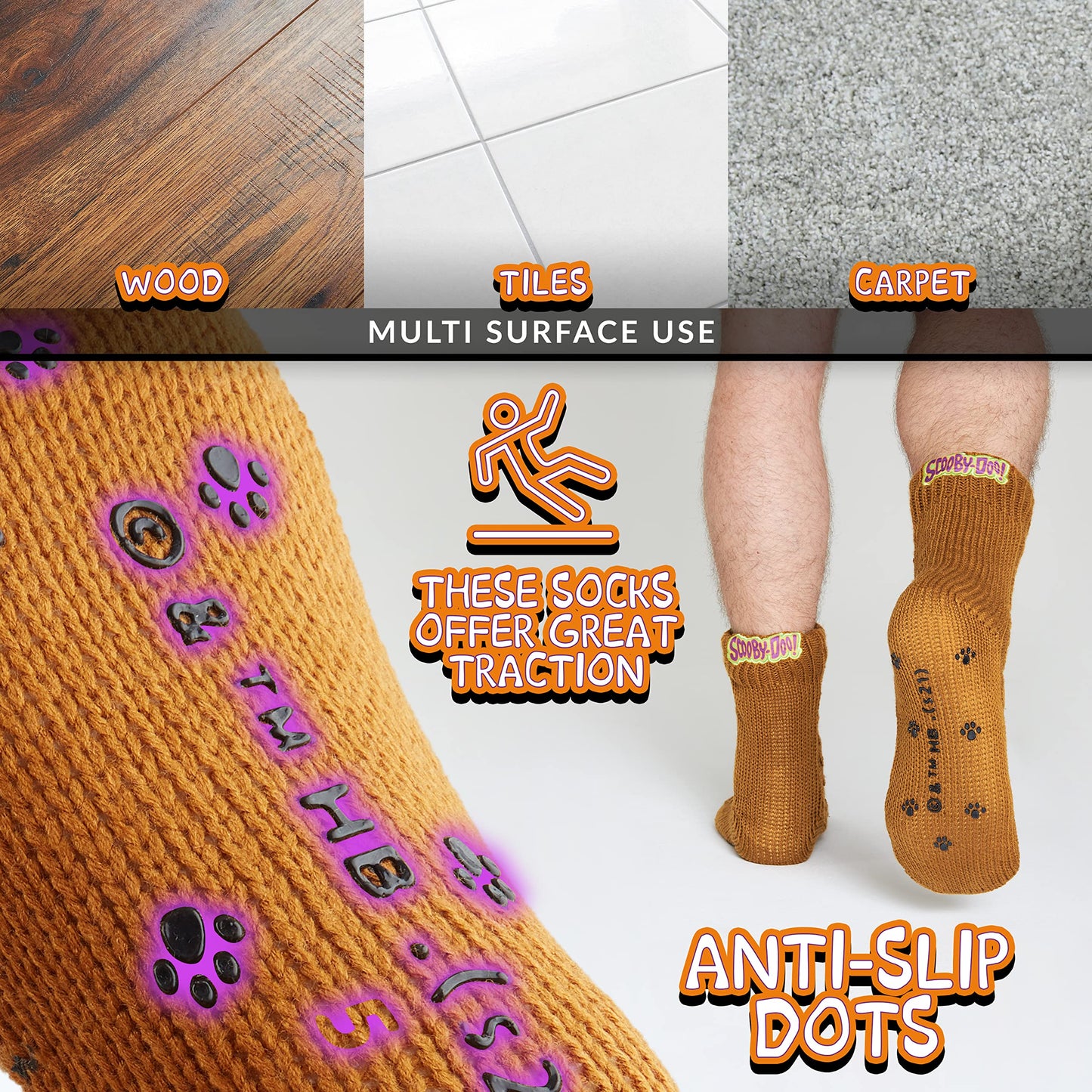Calcetines Scooby-Doo – Antideslizantes con toque nostálgico
