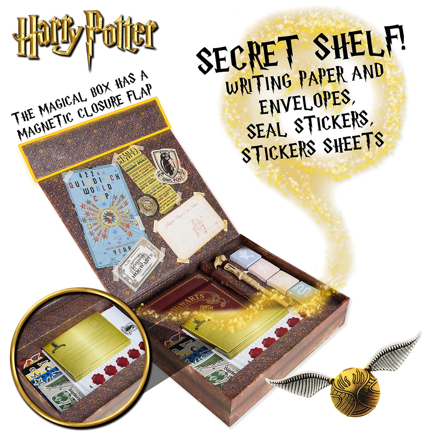 Caja de recuerdos de Harry Potter – Un tesoro para tu escritorio de Hogwarts