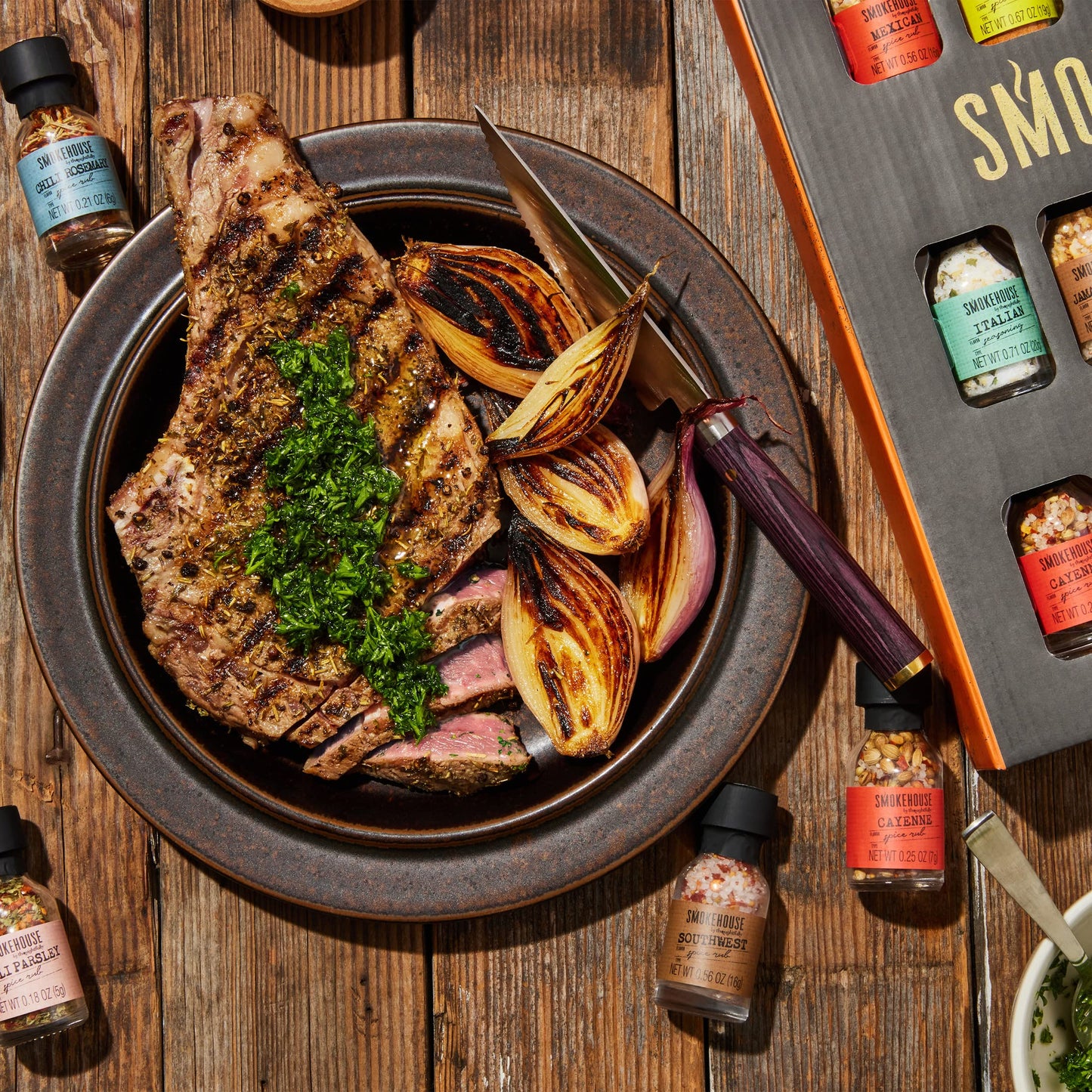 Set de especias para barbacoa – Sabores del mundo en frascos