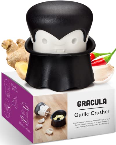 Triturador Gracula el Vampiro – Aplasta ajos con colmillos de diseño