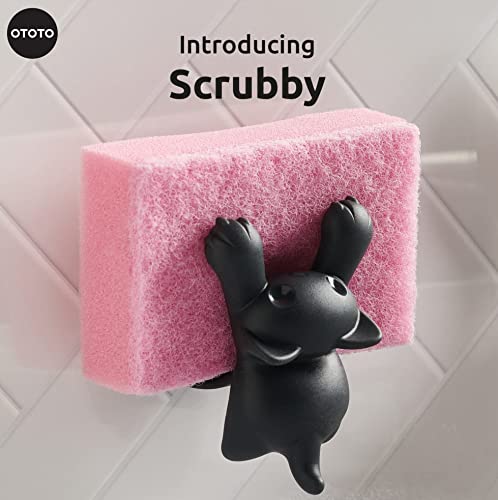 Soporte de esponja Scrubby – El gato que cuida tu fregadero