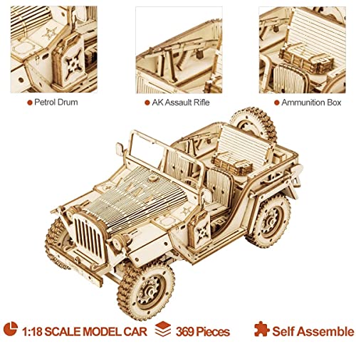 Puzzle 3D jeep militar – Conquista el bricolaje pieza a pieza