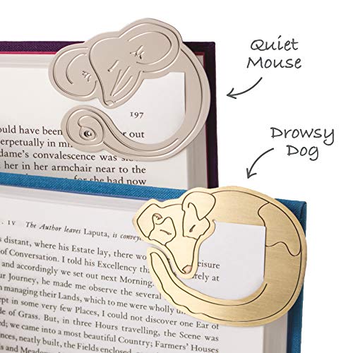 Marcapáginas metálico Quiet Mouse – Silencio y ternura entre páginas