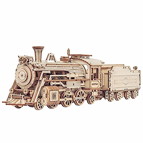 Puzzle 3D tren de madera – Ensambla tu locomotora del pasado