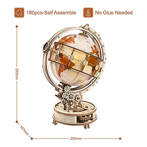 Puzzle 3D globo terráqueo luminoso – Ilumina el mundo pieza a pieza