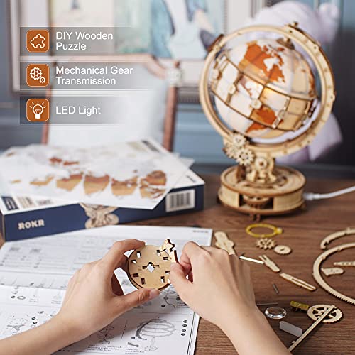 Puzzle 3D globo terráqueo luminoso – Ilumina el mundo pieza a pieza