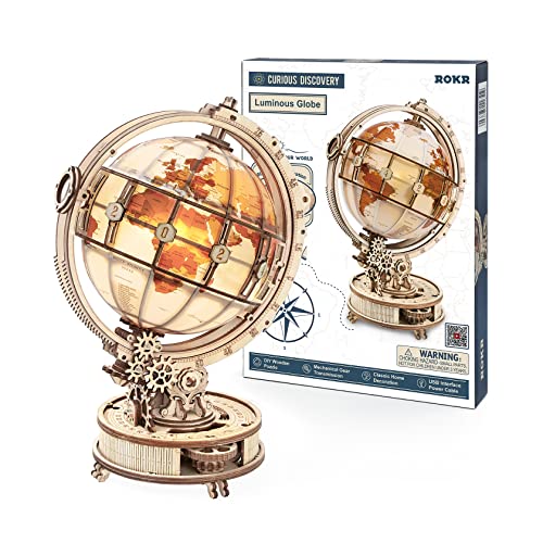 Puzzle 3D globo terráqueo luminoso – Ilumina el mundo pieza a pieza
