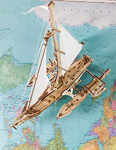 Puzzle 3D Trimarán – Construye el alma de un barco real