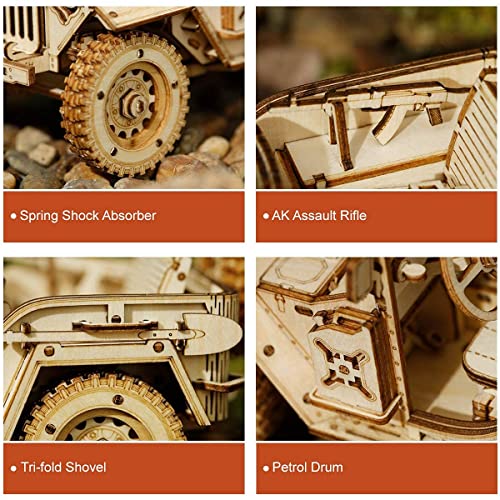 Puzzle 3D jeep militar – Conquista el bricolaje pieza a pieza