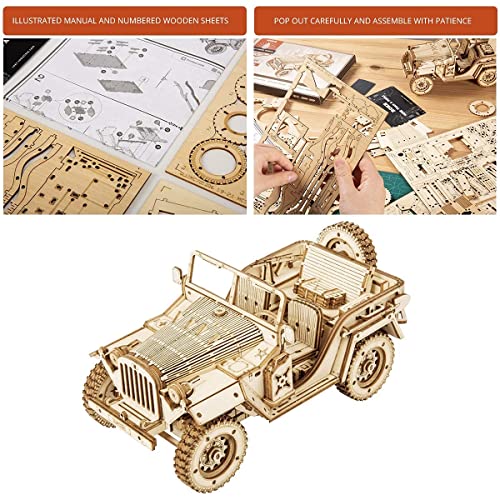 Puzzle 3D jeep militar – Conquista el bricolaje pieza a pieza