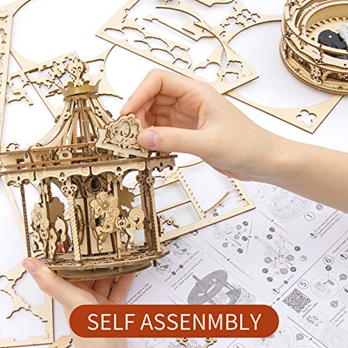 Puzzle 3D carrusel – Música, nostalgia y caballitos en rotación