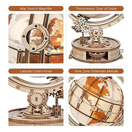 Puzzle 3D globo terráqueo luminoso – Ilumina el mundo pieza a pieza