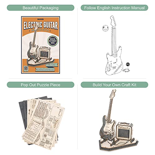 Puzzle 3D guitarra clásica – Arma la melodía en cuerpo de madera