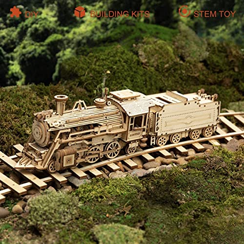 Puzzle 3D tren de madera – Ensambla tu locomotora del pasado